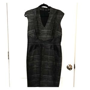Black and gray dress